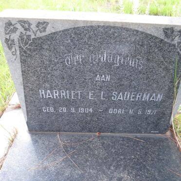 SAUERMAN Harriet E. L. 1904-1971