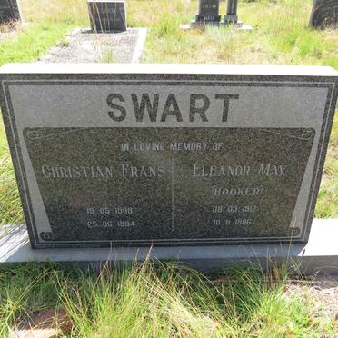 SWART Christian Frans 1908-1994 & Eleanor May HOOKER 1912-1986