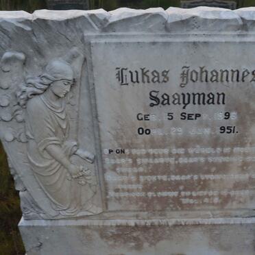SAAYMAN Lukas Johannes 1896-1951