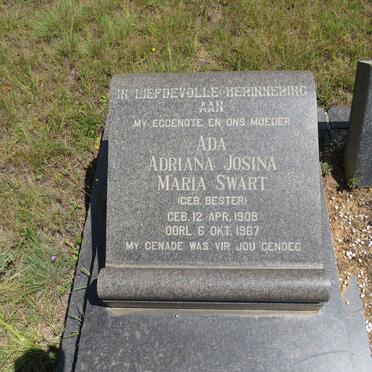 SWART Ada Adriana Josina Maria nee BESTER 1908-1967