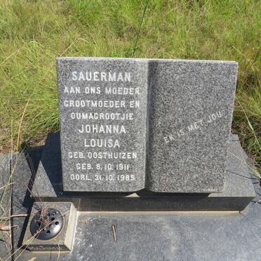 SAUERMAN Johanna Louisa nee OOSTHUIZEN 1911-1985