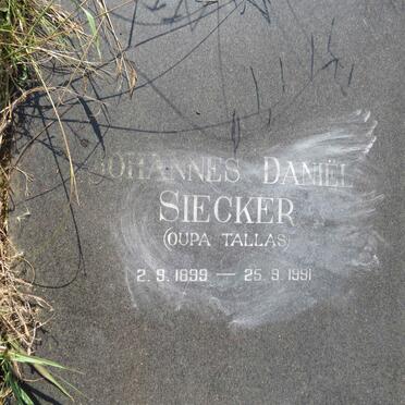 SIECKER Johannes Daniel 1899-1991
