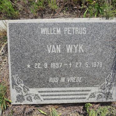 WYK Willem Petrus, van 1897-1979