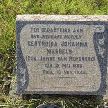 WESSELS Gertruida Johanna nee JANSE VAN RENSBURG 1869-1945