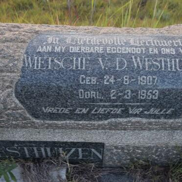 WESTHUIZEN Wietsche, v.d. 1907-1953 & Elsie C.S.E. SWART 1913-1962 _1