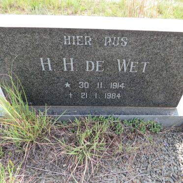 WET H.H., de 1914-1984