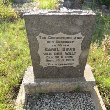 WALT Carel David, van der 1906-1950