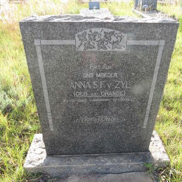 ZYL Anna S.F., v. nee LE GRANGE 1867-1947