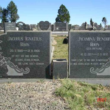 ROOS Jacobus Ignatius 1893-1966 &amp; Jacomina Hendrina GREYLING 1897-1970