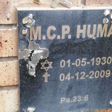 HUMAN M.C.P. 1930-2009