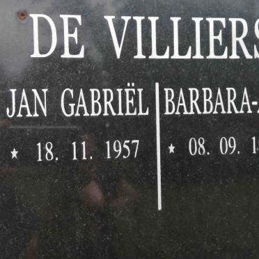 VILLIERS Jan Gabriel, de 1957- &amp; Barbara-Ann 1959-