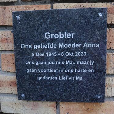 GROBLER Anna 1945-2023