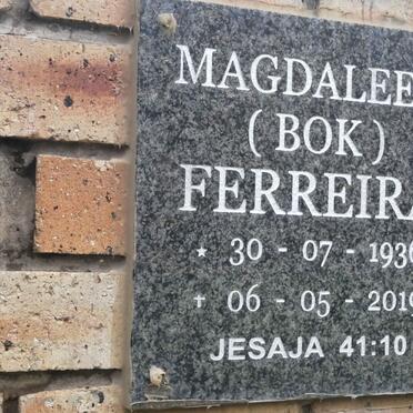 FERREIRA Magdaleen 1936-2019