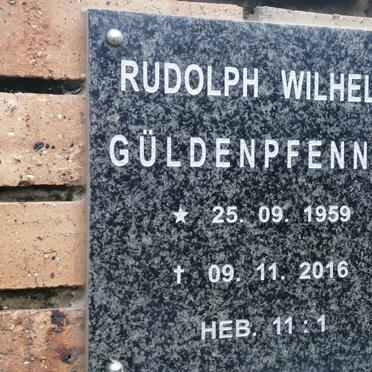 GULDENPFENNIG Rudolph Wilhelm 1959-2016