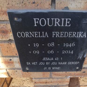 FOURIE Cornelia Frederika 1946-2014