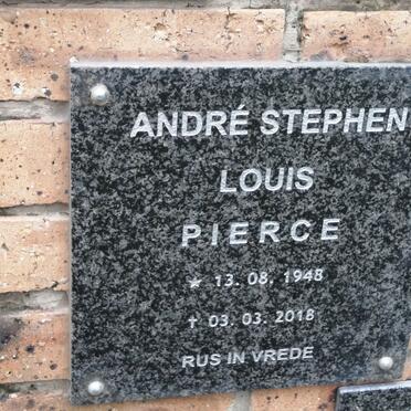 PIERCE Andre Stephen Louis 1948-2018