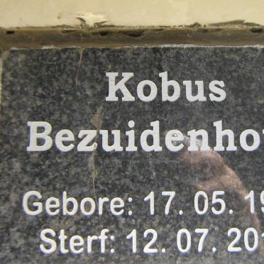 BEZUIDENHOUT Kobus 1984-2016