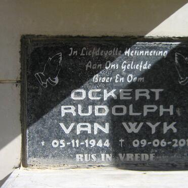 WYK Ockert Rudolph, van 1944-2012