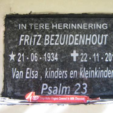 BEZUIDENHOUT Fritz 1934-2017