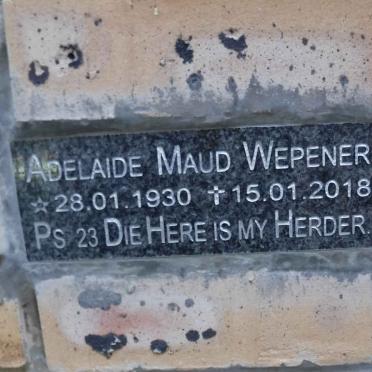 WEPENER Adelaide Maud 1930-2018