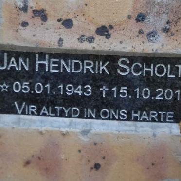 SCHOLTZ Jan Hendrik 1943 - 2015