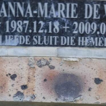 WET Anna-Marie, de 1987-2009