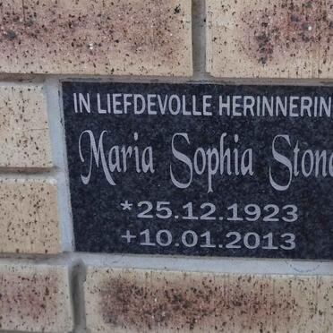 STONE Maria Sophia 1923-2013