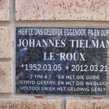 ROUX Johannes Tielman, le 1952-2012