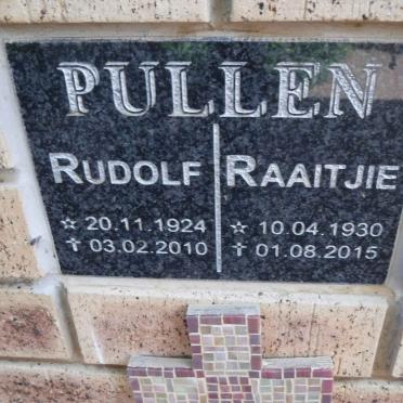 PULLEN Rudolf 1924-2010 &amp; Raaitjie 1930-2015