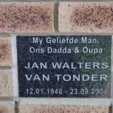 TONDER Jan Walters, van 1946-2004