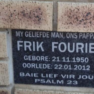 FOURIE Frik 1950-2012