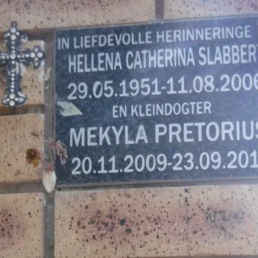 SLABBERT Hellena Catherina 1951-2006 :: PRETORIUS Mekyla 2009-2010