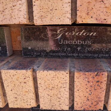 GORDON Jacobus 1948-2024