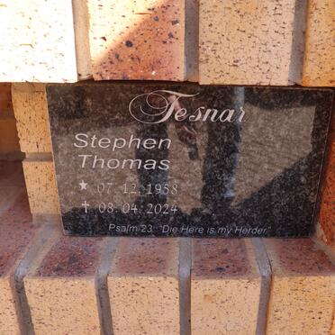 TESNAR Stephen Thomas 1958-2024