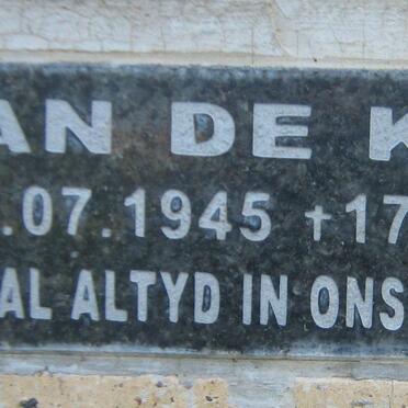 KOCK Jan, de 1945-2007