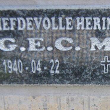 MULLER G.E.C. 1940-2017