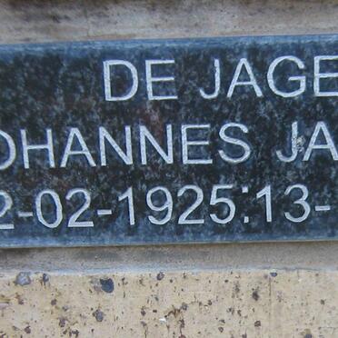 JAGER Johannes Jacobus, de 1925-2002