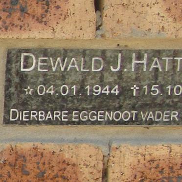 HATTINGH Dewald J. 1944-2016