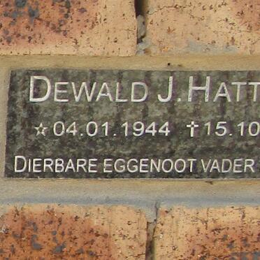 HATTINGH Dewald J. 1944-2016