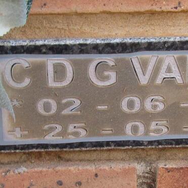 ZYL C.D.G.,van 1973-2009