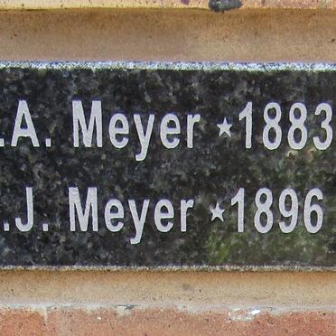 MEYER M.A. 1883-1942 &amp; E.J. 1896-1972