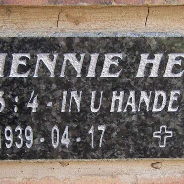 HERZOG Hennie 1939-2014