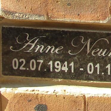 NEUMANN Anne 1941-1994