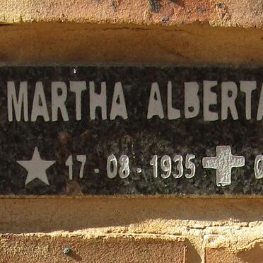 SMALL Martha Alberta 1935-1995
