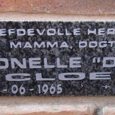 CLOETE Ronell 1965-2010
