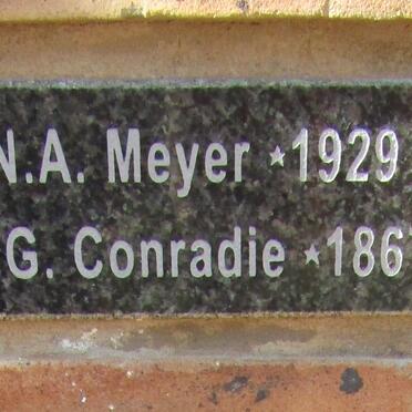MEYER N.A. 1929-1949 &amp; S.G. CONRADIE 1867-1950
