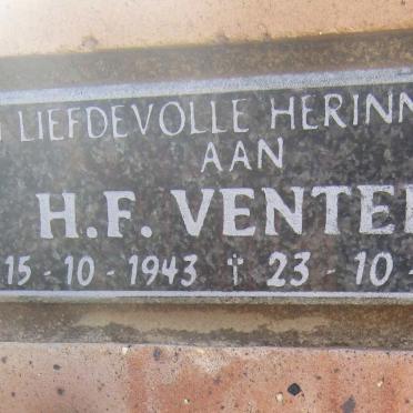 VENTER H.F. 1943-2011