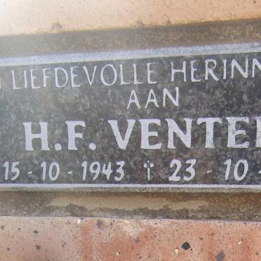 VENTER H.F. 1943-2011