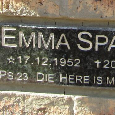 SPAMER Emma 1952-2019