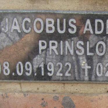 PRINSLOO Jacobus Adriaan 1922-2001